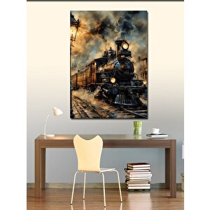 Kanvas Tablo Buharlı Tren 100x140 cm