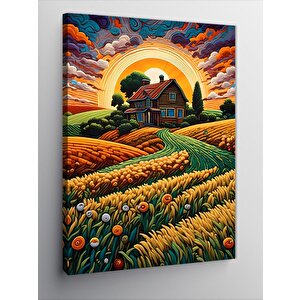 Kanvas Tablo Kır Manzarası 70x100 cm
