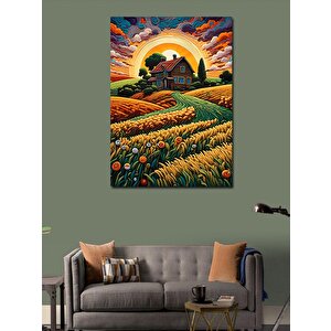Kanvas Tablo Kır Manzarası 70x100 cm