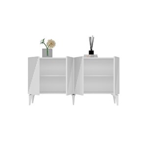 Drawdh Lazer Desenli̇ Konsol Beyaz