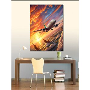 Kanvas Tablo Uçak Kalkışı 70x100 cm