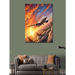 Kanvas Tablo Uçak Kalkışı 70x100 cm