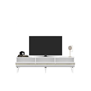 Defnedh Tv Sehpasi (alt Modül) Beyaz-altin
