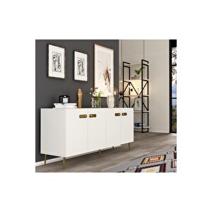 Ri̇vadh Konsol 4 Kapakli Beyaz Beyaz