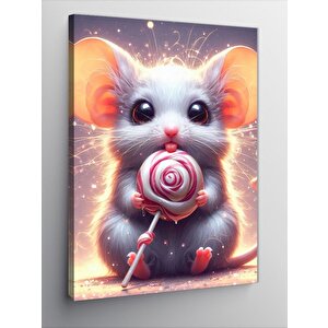 Kanvas Tablo Lolipoplu Fare 100x140 cm