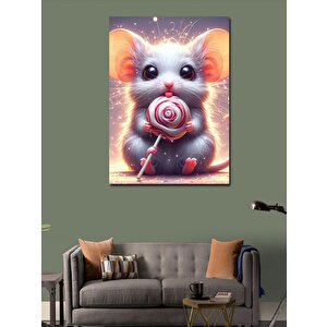 Kanvas Tablo Lolipoplu Fare 100x140 cm