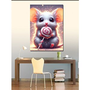 Kanvas Tablo Lolipoplu Fare 50x70 cm