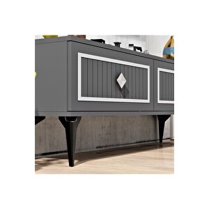 Vennadh 120 Cm Tv Üni̇tesi̇ Antrasi̇t Gümüş