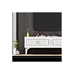 Vennadh 120 Cm Tv Üni̇tesi̇ Beyaz Gümüş Beyaz-Gümüş