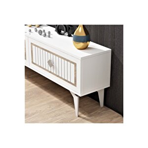 Vennadh 120 Cm Tv Üni̇tesi̇ Beyaz Gümüş