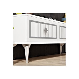 Vennadh 120 Cm Tv Üni̇tesi̇ Beyaz Gümüş