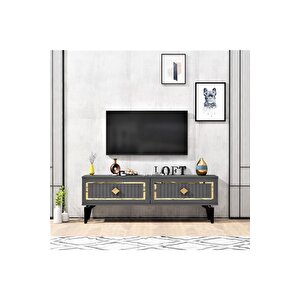 Vennadh 120 Cm Tv Üni̇tesi̇ Antrasi̇t Altin Antrasit Gold