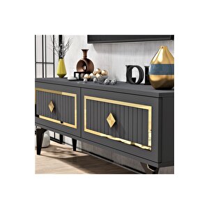 Vennadh 120 Cm Tv Üni̇tesi̇ Antrasi̇t Altin
