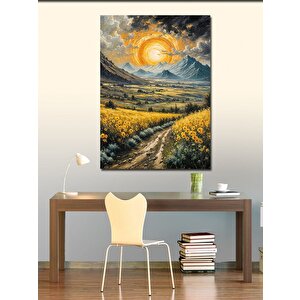 Kanvas Tablo Güneşli Tarla Manzarası 50x70 cm