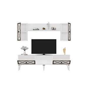 Helendh Tv Üni̇tesi̇ Takimi Beyaz-(cevi̇z Desen)