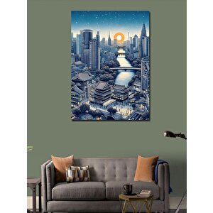 Kanvas Tablo Uzak Doğu'nun Silüeti 50x70 cm