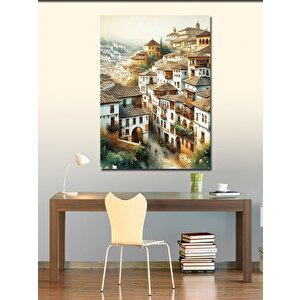 Kanvas Tablo Tarihi Kasaba Manzarası 50x70 cm