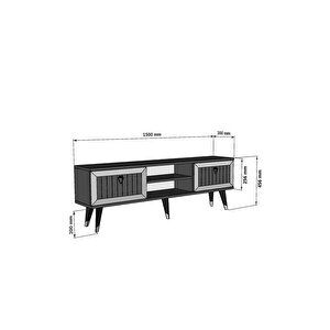 Li̇dyadh Tv Stand Antrasi̇t Gümüş