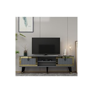 Li̇dyadh Tv Stand Antrasi̇t Altin Antrasit Gold