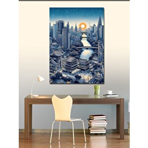 Kanvas Tablo Uzak Doğu'nun Silüeti 70x100 cm