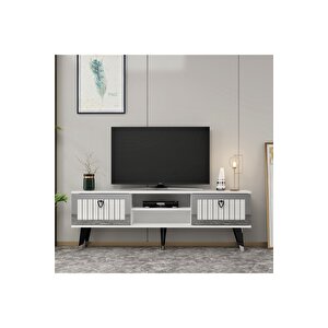 Li̇dyadh Tv Stand Beyaz-gümüş Beyaz-Gümüş