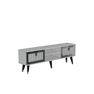 Li̇dyadh Tv Stand Beyaz-gümüş