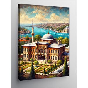 Kanvas Tablo Saraybahçe Manzarası 100x140 cm