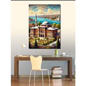 Kanvas Tablo Saraybahçe Manzarası 100x140 cm