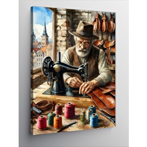 Kanvas Tablo Retro Terzi 50x70 cm