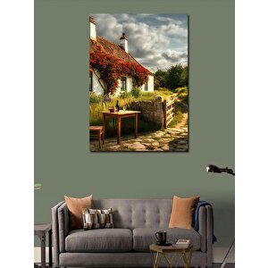 Kanvas Tablo Kır Evi 50x70 cm