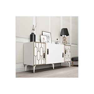 Madi̇sondh Konsol Beyaz (cevi̇z Desen)