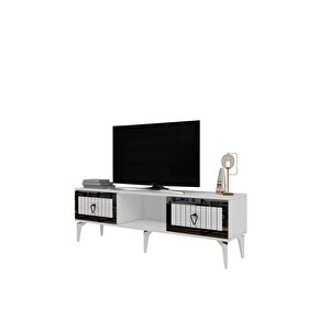 Lindadh Tv Sehpası (alt Modül) Beyaz Gümüş