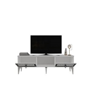 Lindadh Tv Sehpası (alt Modül) Beyaz Gümüş