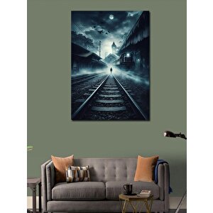 Kanvas Tablo Kasvetli Tren İstasyonu 70x100 cm