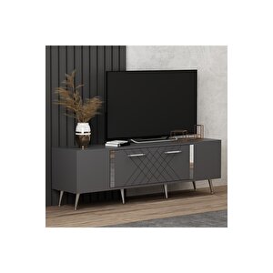 Detasdh 150 Cm Lazer Desenli̇ Tv Üni̇tesi̇ Antrasi̇t-gümüş Antrasit Gümüş