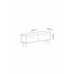 Meli̇sadh 120 Cm Tv Üni̇tesi̇ Beyaz
