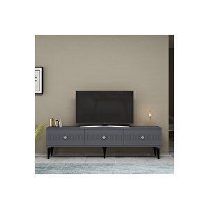 Mi̇dasdh Tv Stand (alt Modül) Antrasi̇t-gümüş Antrasit Gümüş