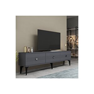Mi̇dasdh Tv Stand (alt Modül) Antrasi̇t-gümüş Antrasit Gümüş
