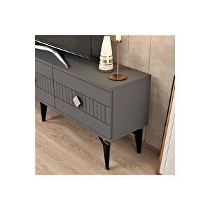 Mi̇dasdh Tv Stand (alt Modül) Antrasi̇t-gümüş Antrasit Gümüş