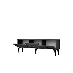 Mi̇dasdh Tv Stand (alt Modül) Antrasi̇t-gümüş