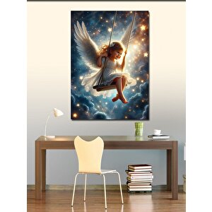 Kanvas Tablo Evren Ve Sallanan Melek 70x100 cm
