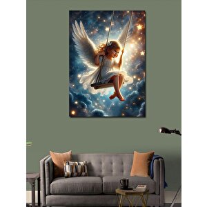 Kanvas Tablo Evren Ve Sallanan Melek 70x100 cm