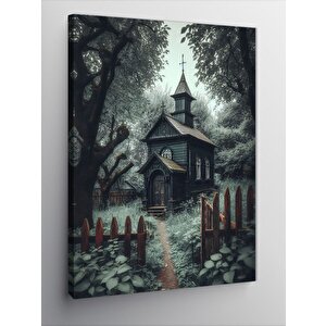 Kanvas Tablo Gotik Ev 70x100 cm