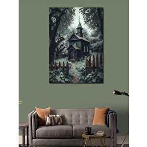 Kanvas Tablo Gotik Ev 70x100 cm