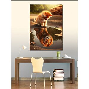 Kanvas Tablo Su Kaplanı 100x140 cm