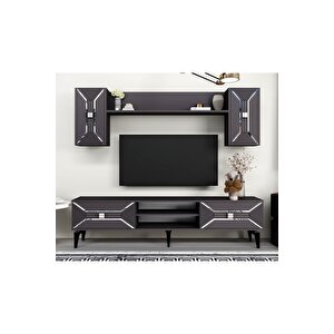 Yumedidh Tv Ünitesi Takımı Antrasit Gümüş Antrasit Gümüş