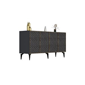 Vi̇tadh Lazer Kesi̇mli̇ 4 Kapakli  Konsol Antrasi̇t-(cevi̇z Desen)