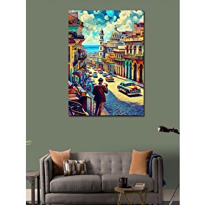 Kanvas Tablo Küba Sokakları 100x140 cm