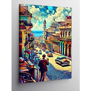 Kanvas Tablo Küba Sokakları 70x100 cm