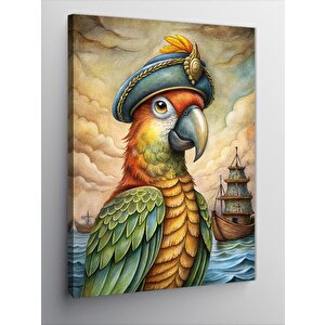 Kanvas Tablo Korsan Papağan 100x140 cm